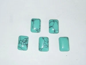 - Cabochon Stein Kristalltherapie - TURCHESITE Rechteck 14x10 mm - Bild 1 von 1
