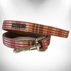 Walk-e-Woo Hundeleine klassisch braun kariert bedruckt Nylon - Bild 1 von 1