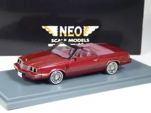 (KI-06-26) Modelli Neo Scala USA Dodge 600 Cabrio Weinrot in scala 1:43 in confezione originale - Foto 1 di 2
