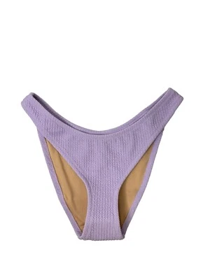 Nuevo con etiquetas Pantalones de bikini J Crew para mujer cintura curva pequeños descarados texturizados púrpura BC050 Foto 1 de 4