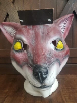 Red Fox Latex Animal Halloween Mask Adult Zootopia Forum Novelties Theatre New  - Image 1 of 4