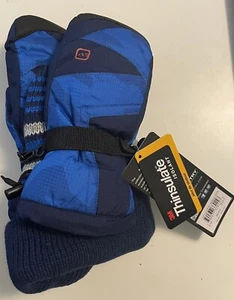 Free Country Kids Cold Weather Set Hat, Ski Gloves/Mittens Size Boys S/M Navy - Picture 1 of 8