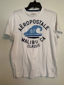 Camiseta Aeropostale, Vintage, Puntada Única, Med - Imagen 1 de 3
