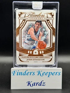 JOHN STOCKTON 2023-24 PANINI FLAWLESS LEADERS DIAMOND #2/3 - Picture 1 of 2