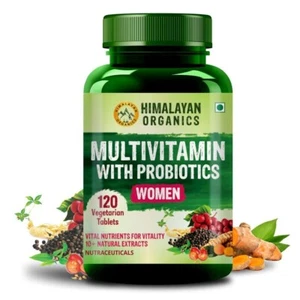 Himalayan Organics Multivitamin With Probiotics Supplement For Women With 120tab - Picture 1 of 7