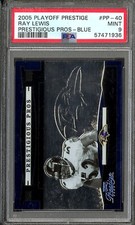 2005 Playoff Prestige Ray Lewis Prestigious Pros Blue /250 PSA 9 Mint #PP-40