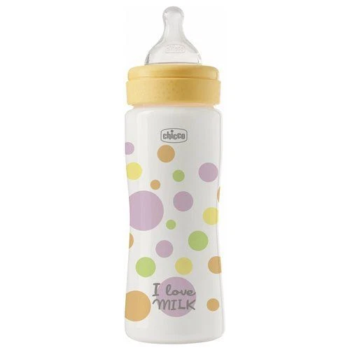 Chicco Biberon flusso veloce 4-9m (330ml) EASY Giallo 00020245100000