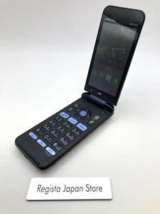 Kyocera GRATINA KYF37 Android Flip Phone Black 4G Unlocked Japan - Picture 1 of 11