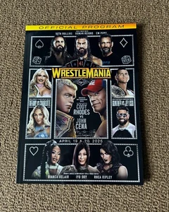Official WWE Wrestlemania 41 Program Cody Rhodes John Cena In Hand 2025 NEW - Picture 1 of 2