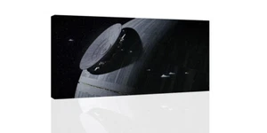 Star Wars Death Star - CANVAS OR PRINT WALL ART - Picture 1 of 2