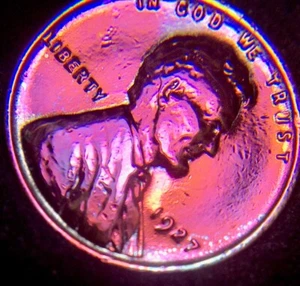 1927 MONSTER TONED LINCOLN / AWESOME TONING LINCOLN IN A 2 X 2 SLAB / EX FINE+ - Picture 1 of 3