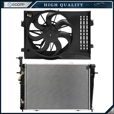 Electric Engine Radiator Cooling Fan Kit For 2005 2006 2007-2009 Hyundai Tucson - Image 1 of 4