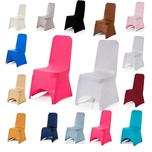 Dining Room Chair Covers Slip Removable Stretch SEAT Cover Wedding Party Decor - Picture 1 of 98