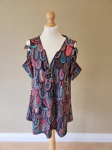 Gorgeous top with funky sleeves Size L - Picture 1 of 5