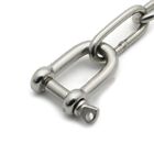 Rust Resistant 10mm Stainless Steel Rigging Shackles with Threaded Pin