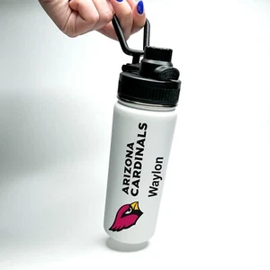 Personalisierte isolierte Edelstahl Arizona Cardinals 18/32 oz Hydroflasche - Bild 1 von 5