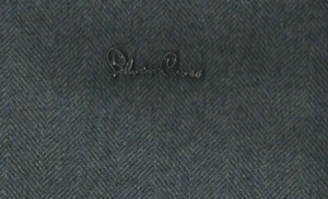 Delantal con capucha de tweed especial de plata cruzada 140 MATERIAL balmoral kensington - Imagen 1 de 4