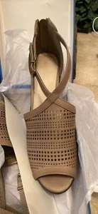 Damen Sommer Peeptoe Sandale - Bild 1 von 4