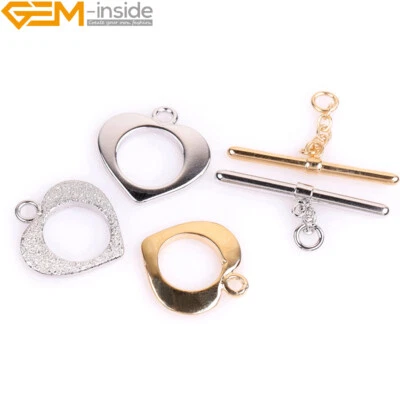 Heart Closures 14K Gold Filled Toggle Clasps Bracelet Jewellery Making Clasps - Image 1 of 4