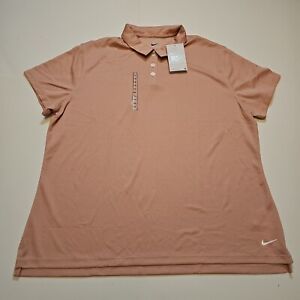 Nike Dri-Fit Golf Polo Shirt Red CU9679-601 Women's XXL New With Tags & Defects