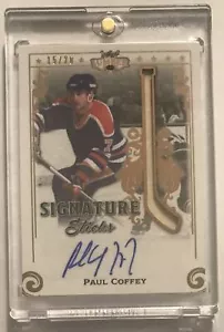2022 Leaf Lumber Signature Sticks Auto Relic Paul Coffey Oilers 15/20 - Bild 1 von 2