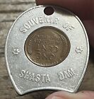 1950-D Encased Cent Souvenir Of Shasta Dam Shasta Lake California @ No Reserve