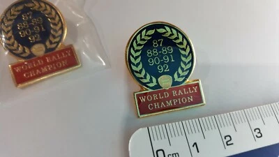Lapel pin Lancia Delta Integrale Evolution World Champion - Image 1 of 4
