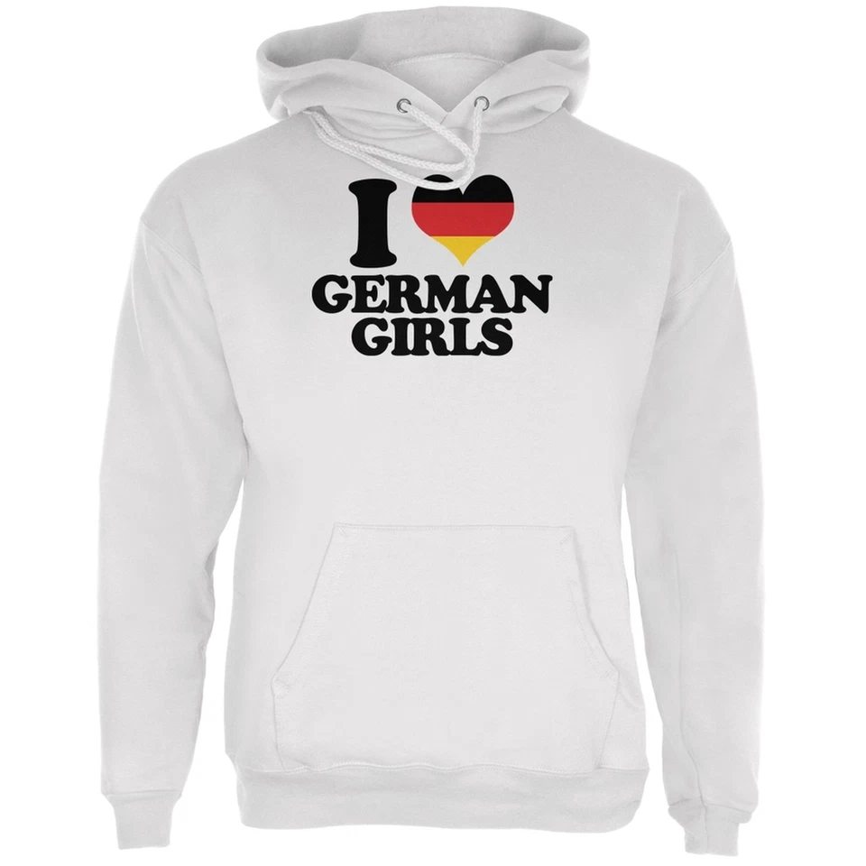 Oktoberfest I Corazón Alemán Niñas Blanco Adulto Sudadera con Capucha Foto 1 de 1