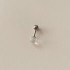 Simple Color Cystal Ball Mini Ear Bone Nail Small Exquisite Spiral Stud Earrings