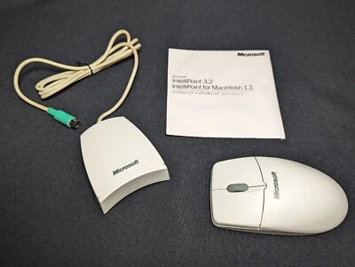 VTG Microsoft Cordless Wheel Mouse Wireless NEW X05-43135XB Serial Port PS/2 - Image 1 of 4