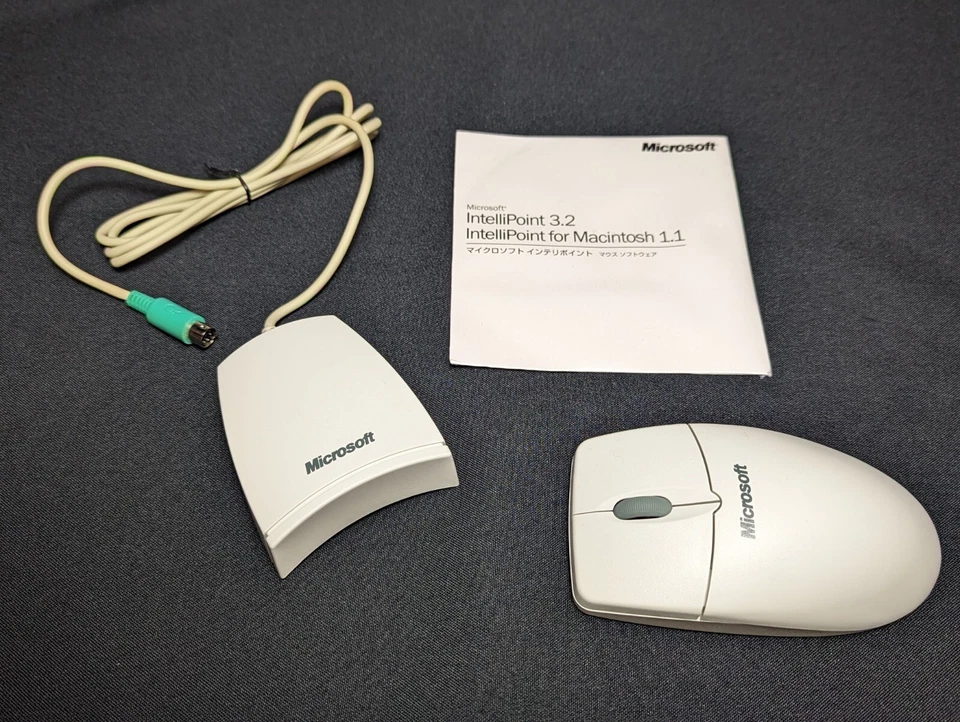 VTG Microsoft Cordless Wheel Mouse Wireless NEW X05-43135XB Serial Port PS/2 - Image 1 of 4