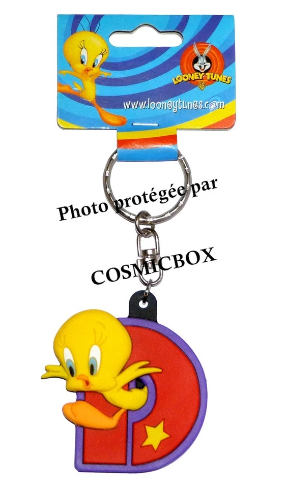 Porte clés TITI figurine WARNER BROS initiale D keyring Looney tunes figure neuf - Photo 1/1