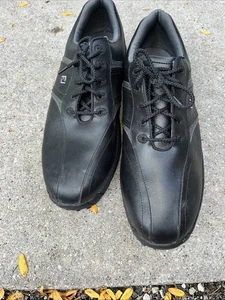 FootJoy FJ Golfschuhe Herren Größe 11,5 US schwarz grünJoys weiche Spike-Stollen - Bild 1 von 4