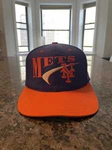 Vintage New York Mets Snapback Mütze Drew Pearson 100% Wolle - Bild 1 von 12