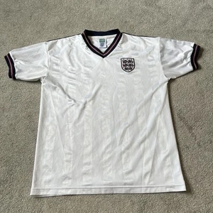 Score Draw England 1986 World Cup Finals Retro Home Shirt Size Large - Picture 1 of 15