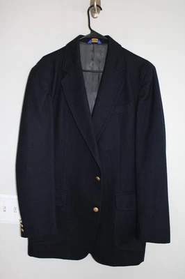 CHAQUETA BLAZER AZUL MARINO PENDLETON 100% LANA ORO METAL BOTÓN talla 42L abrigo deportivo Foto 1 de 4