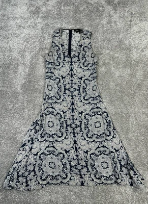 Vestido Theory para mujer 6 gris azul mezcla seda ceñido al cuerpo Foto 1 de 4