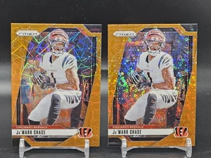 2025 Prizm Football - Orange Lazer & Disco Ja'Marr Chase (57) Bengals - Bild 1 von 2