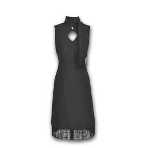 Neu ohne Etikett J Peterman Schlüsselloch Flapper Kleid mit Schal Damen 12 schwarz Cocktail Retro - Bild 1 von 9