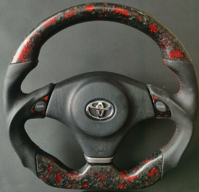 Volante de fibra de carbono personalizado Toyota TRD MK4 CELICA MR2 MR-S Alteeza JZX Foto 1 de 4