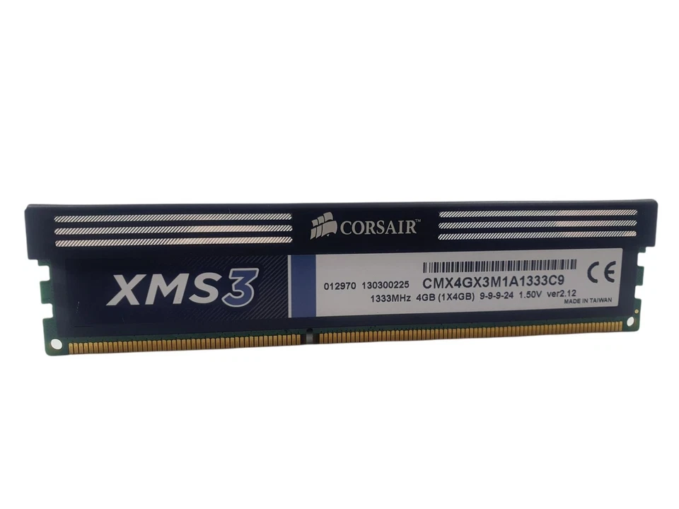 Corsair CMX4GX3M1A1333C9 4GB PC3-10600 DDR3-1333 DIMM Desktop Memory RAM - Image 1 of 1