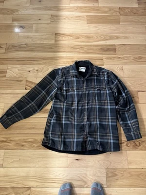 Mountain Khakis Shirt Mens Large Black  Plaid Fleece Lined Flannel Jacket - Image 1 of 4