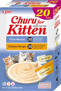 Churu Kitten Snack per Gattini Sotto I 12 Mesi - Gusti Tonno E Pollo, 20 Stick X - Foto 1 di 12