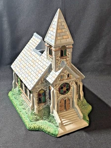 PARTYLITE Olde World Village #2 KIRCHE Teelicht Kerzenhalter Weihnachtsdeko - Bild 1 von 7