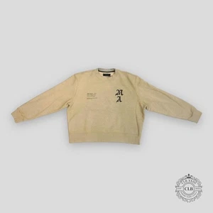 AMIRI WES LANG SOLAR KINGS CREWNECK - HEATHER BIRCH - Picture 1 of 6