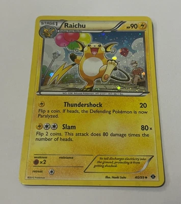 Raichu 40/99 Next Destinies Uncommon Promo Holo Pokemon Card TCG - Image 1 of 4