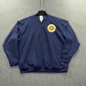 Murray State Racers Pullover Jacket Mens Large Navy NCAA Windbreaker Quarter Zip - Picture 1 of 10