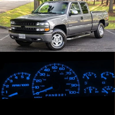 Speedometer Speedo LED Dash Bulbs Kit Blue For Chevy GMC 99-02 Silverado Truck - Image 1 of 4