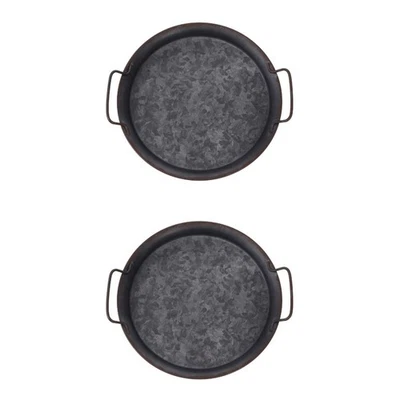  2 PCS Serviertablett Mit Henkel Foto -Requisite -Tablett Bauerntablett - Bild 1 von 4