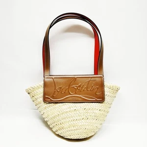 Christian Louboutin Hand Bag Beige Straw 1399952 - Picture 1 of 11